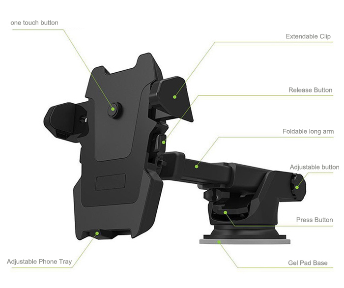 Qidian Easy one touch Dashboard Phone mount